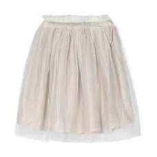 Юбка с тисненым логотипом