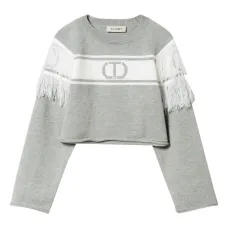 Джемпер с бахромой