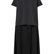 Атласная блузка асимметричного кроя