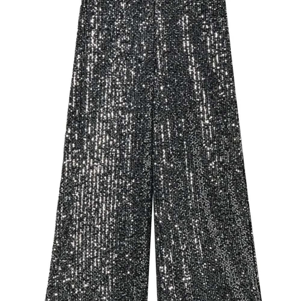 брюки палаццо с пайетками