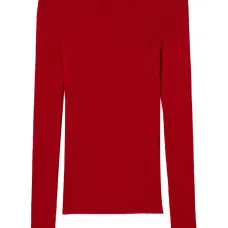 Бесшовный свитер с высоким воротником