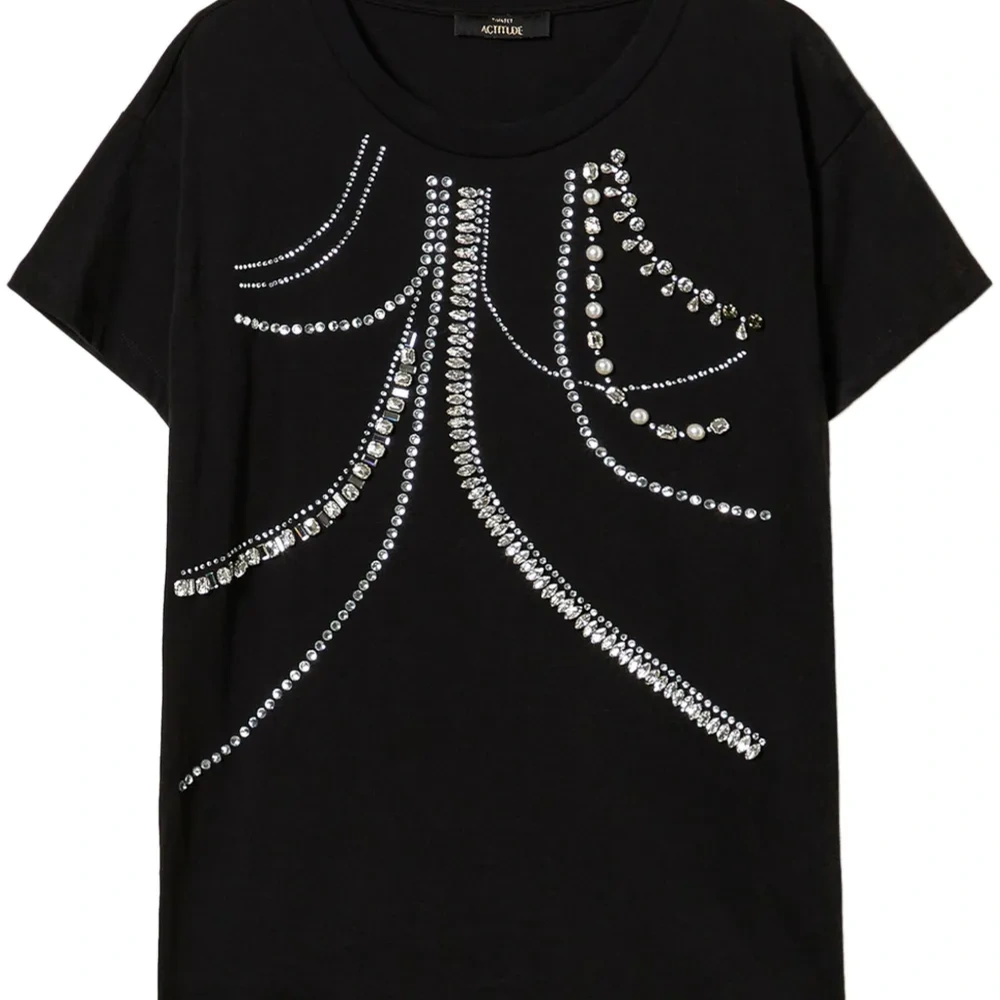 Футболка с кристаллами