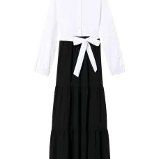 Ярусное платье макси