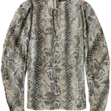 Шифоновая блузка со змеиным принтом Шифоновая блузка со змеиным принтом