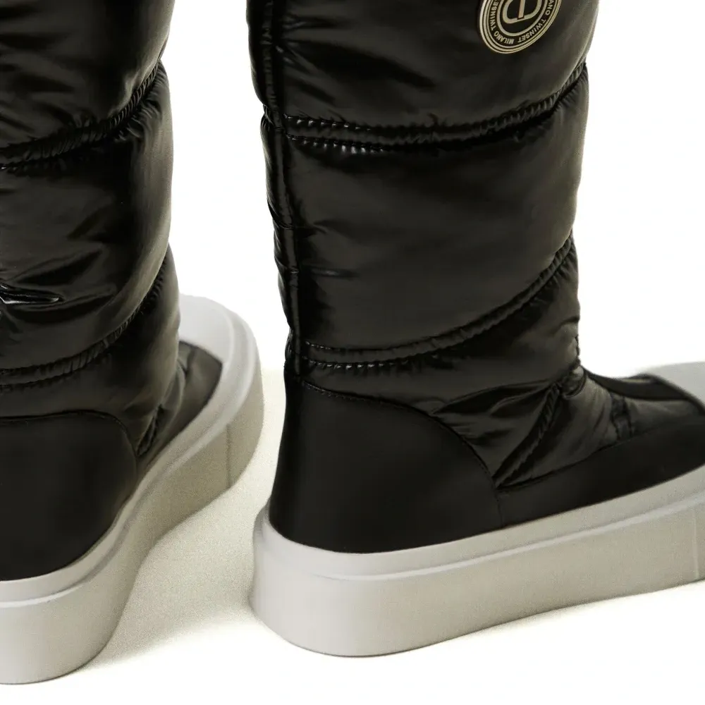 Дутые сапоги с логотипом Дутые сапоги с логотипом