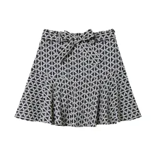 Крепдешиновая юбка-шорты с принтом
