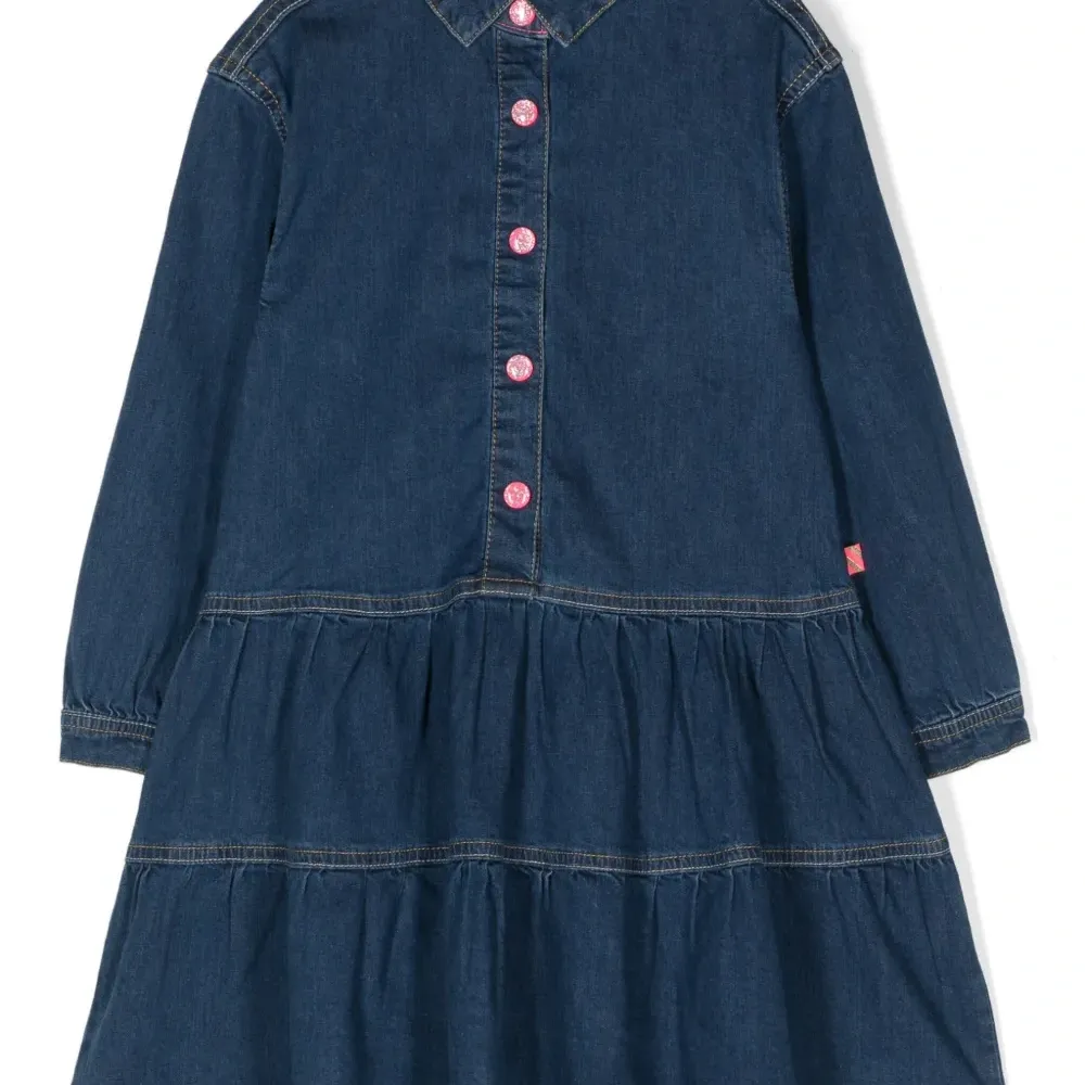 Джинсовое платье с пайетками