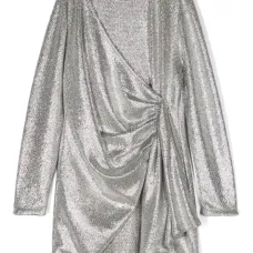 Платье с эффектом металлик