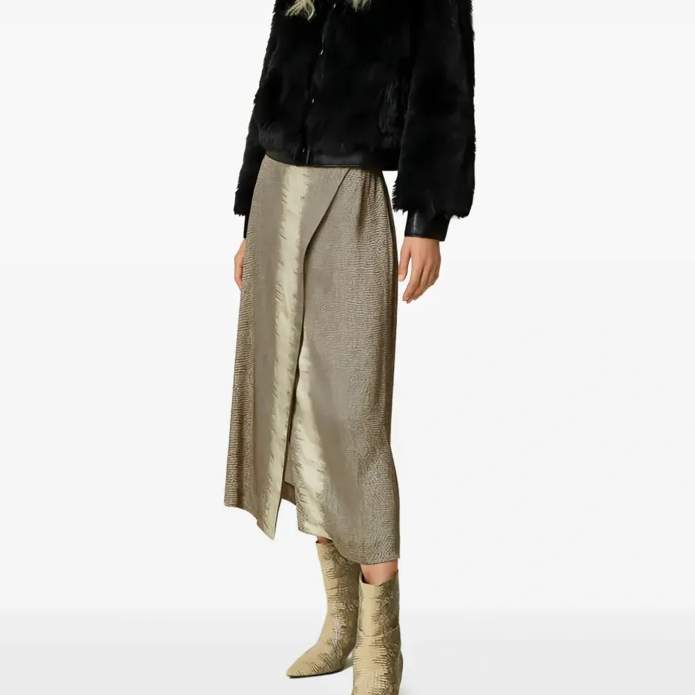 Ботильоны с заостренным носком и принтом Ботильоны с заостренным носком и принтом