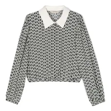 Крепдешиновая блузка с принтом