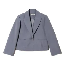 Жакет с одним пуговицей и лацканами