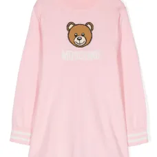 Платье вязки интарсия с логотипом