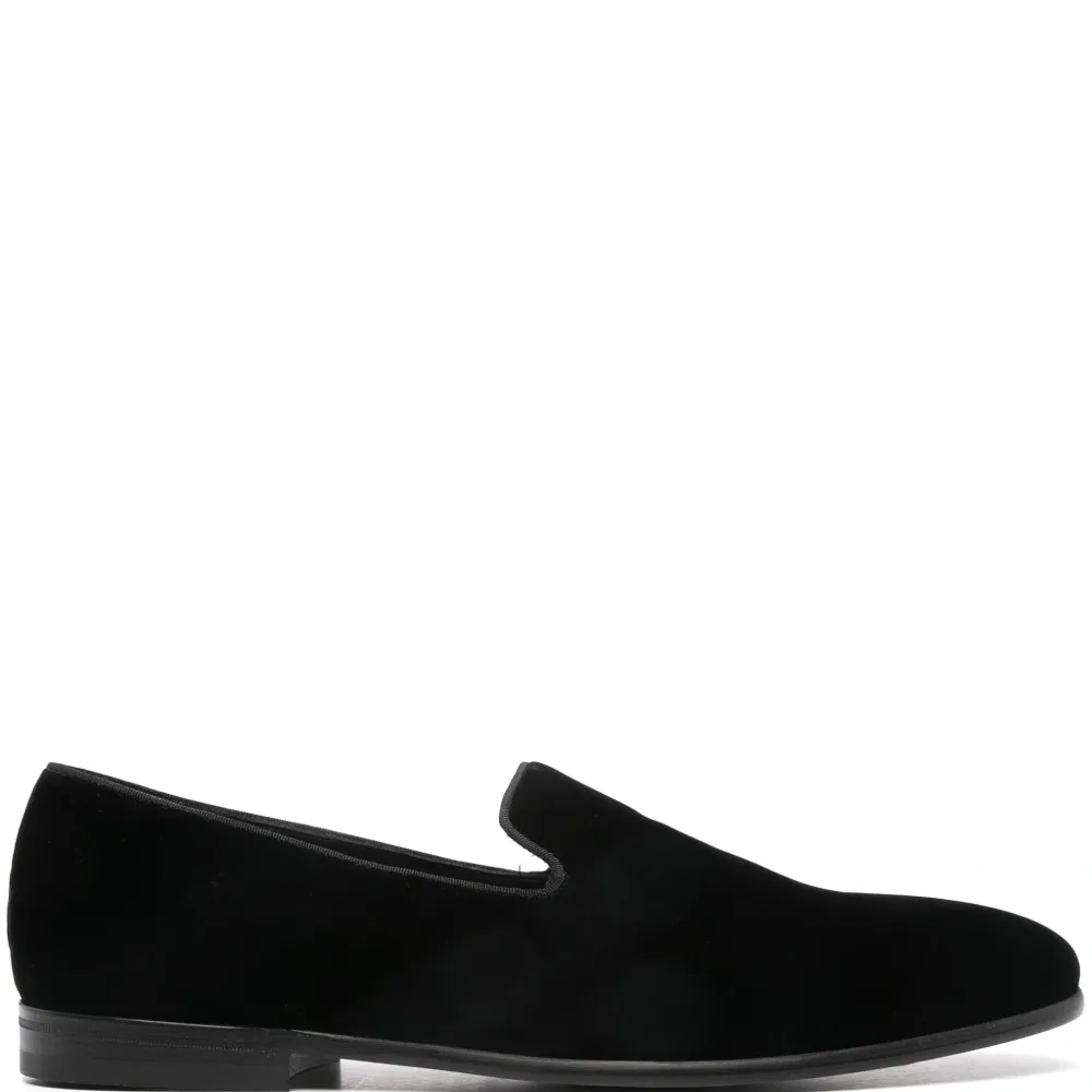 Бархатные лоферы