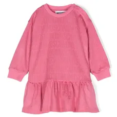 Платье с жаккардовым логотипом