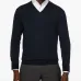 Свитер из шерсти мериноса с V-образным вырезом