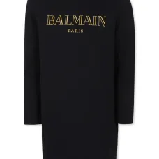 Платье с вышитым логотипом