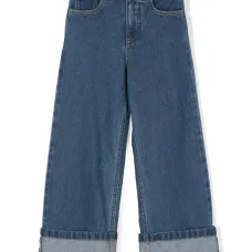 Джинсы с подворотами