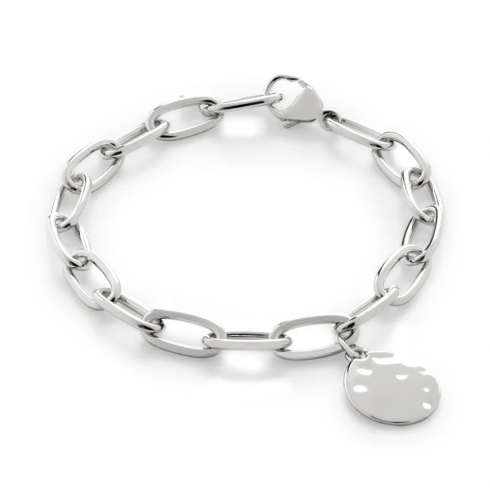 Серебряный браслет с подвеской