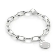 Серебряный браслет с подвеской