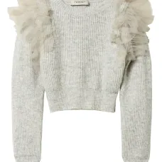 Джемпер с тюлем