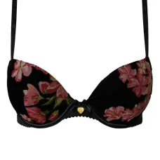 Бархатный бюстгальтер с эффектом пуш-ап