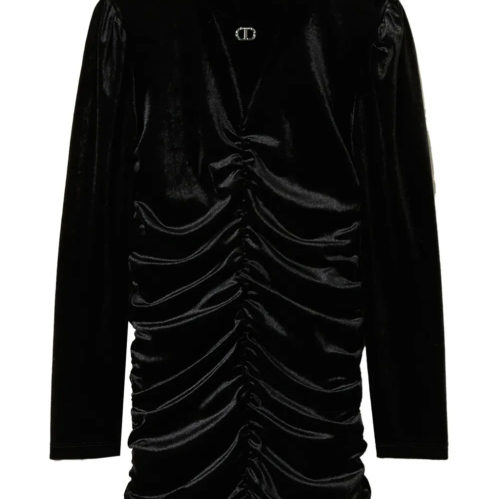 Платье мини со сборками