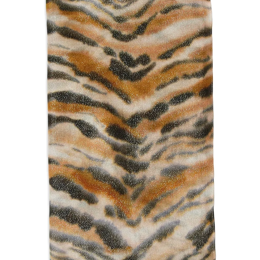 Шарф с леопардовым принтом