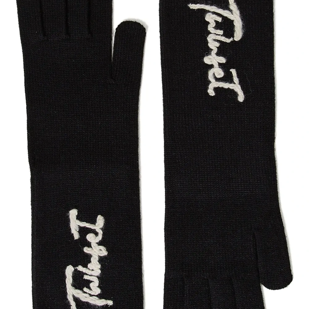Трикотажные перчатки с вышитым логотипом Трикотажные перчатки с вышитым логотипом