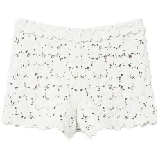 Шорты с цветочной вышивкой Шорты с цветочной вышивкой