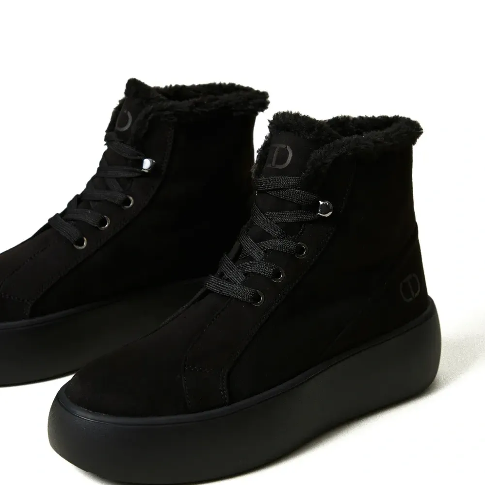 Высокие кеды с искусственным мехом Высокие кеды с искусственным мехом