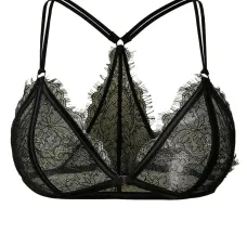 Атласный бюстгальтер с кружевом Атласный бюстгальтер с кружевом