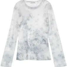 Топ с абстрактным принтом