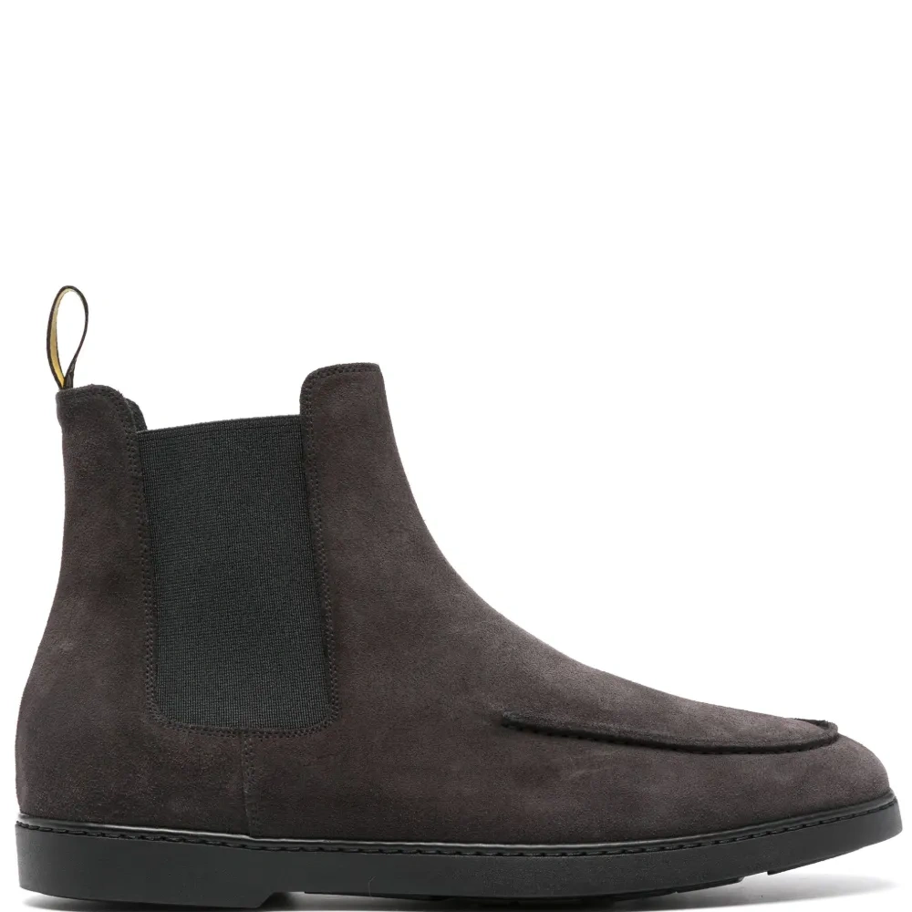 Замшевые ботинки