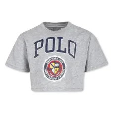 Укороченная футболка с логотипом