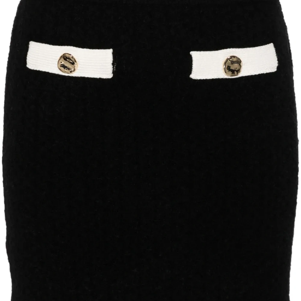 Вязаная юбка мини