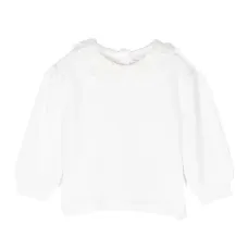 Свитер с цветочной вышивкой