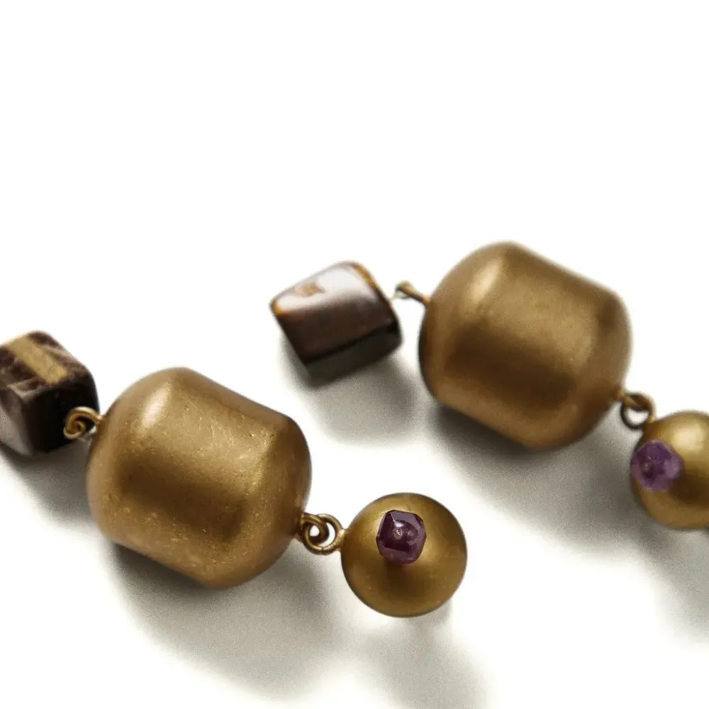 Серьги с эффектом окисления