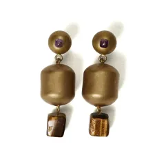 Серьги с эффектом окисления