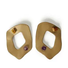 Овальные серьги