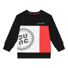 Толстовка в стиле колор-блок с логотипом Толстовка в стиле колор-блок с логотипом