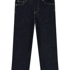 Джинсы с вышитым логотипом