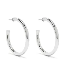 Серебряные серьги-кольца