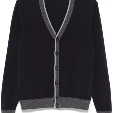 Кардиган с контрастной отделкой