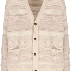 Кардиган вязки интарсия с узором