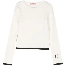 Свитер с вышитым логотипом