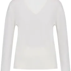 Шерстяной топ с V-образным вырезом