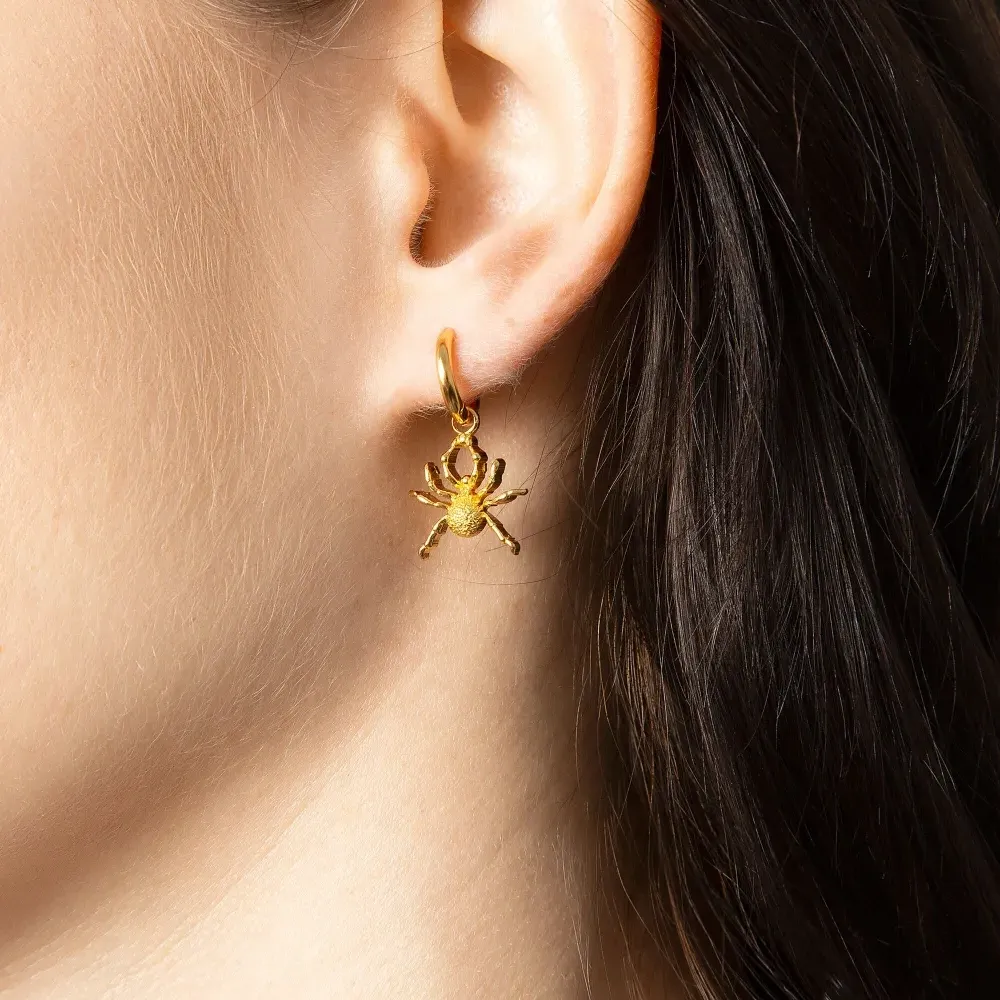 Серьги-кольца Spider