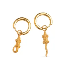 Серьги-кольца Crocodile