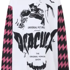 Футболка с длинными рукавами и принтом Dracula Футболка с длинными рукавами и принтом Dracula