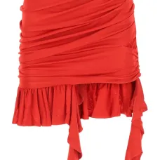 Юбка миди с оборками